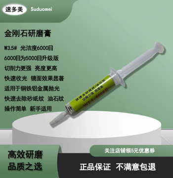 Suduomei Mirror Polishing Compound - Fast Oil Removal, Eliminates Stone/Sandpaper Marks, Strong Cutting Power