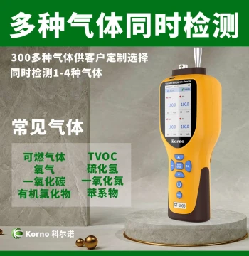 GT-1000-K-TODOR Portable Odor Gas Detector, Exhaust Gas Testing Pump-Type with Data Storage