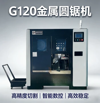 G120 Metal Circular Saw Machine, Fully Automatic CNC Pipe Cutting Machine for 20-120mm Burr-Free Metal Tubing