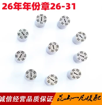 Precision Plastic Mold Date Stamp with Adjustable Ball Detent - Imported Year Indicator, High-Temperature Resistant up to 26 Years Without Shifting