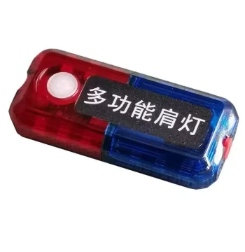 Multifunctional FD5809 Shoulder Light Red Blue LD Flashing Shoulder Light Protective Rechargeable Clip E Signal Light Waterproof Night Anti-