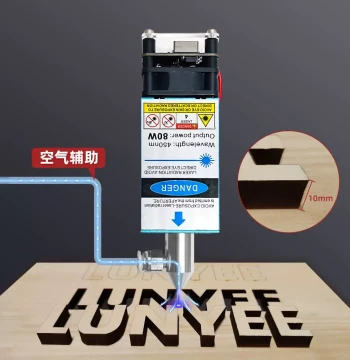 High Power Laser Engraver Head Module Blue-Violet Cutting Laser Head Laser Device 80W Fixed Focus Laser