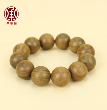 Chengshantang Green Sandalwood Bracelet Buddhist Beads Rosewood Prayer Beads Chinese Style Solid Wood Collectible Zen Jewelry