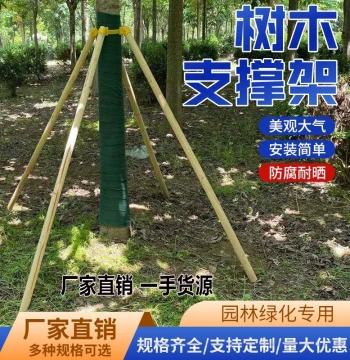 Tree Support Frame, Fixator, Windproof Engineering Tree Protection and Maintenance Straightening Clamp, Gardening Fixation for Street Tree Protection