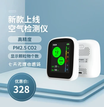 Air Quality Detector for Particulate Matter, Carbon Dioxide, Temperature, and Humidity