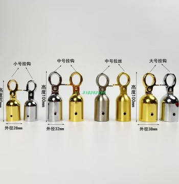Hotel and Mall Stanchion Rope Accessories: Velvet Ropes, Twisted Hanging Ropes, and Specialized Metal Hooks for Bell Displays