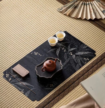 Chinese Style Dry Tea Ceremony Mat, Thickened Teacup Pad, Dry Brewing Tea Table, Tea Art Accessories