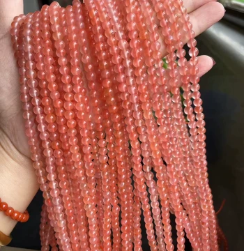 Natural South Red Agate Ice-Float and Ice-Pink Multi-Wrap Bracelet/Necklace, 4mm-5mm+, Random Shipment, Fashion Accessory