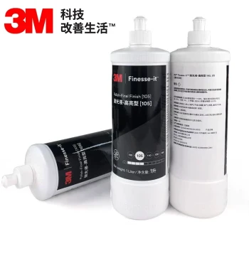 3M 82877 Upgraded Version 105 Polishing Wax 140; Automotive Paint and Acrylic Scratch Repair Polishing Liquid, Version 81235