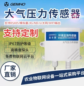 High-Precision Atmospheric Pressure Sensor and Barometer for Indoor/Outdoor/Greenhouse Monitoring, Smart Transmitter Customizable