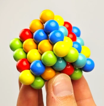 Shantie Nitrogen Buckyballs Stress Relief Toy Refreshing Sensation Sleep Aid Relaxing Educational Magnetic Beads Colorful Teaching Aids Baji Rabbit