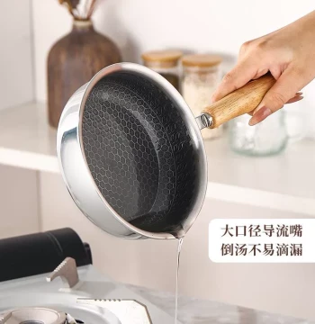 316 Stainless Steel Three-Layer Steel Non-Stick Mini Frying Pan, Baby Food Pot, Egg Frying Pan, Fillet Steak Frying Pan, and Flat Pan