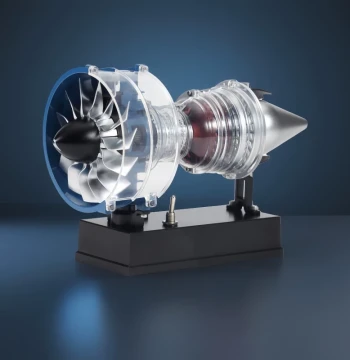 Turbofan Aero Engine Assembly Model Stainless Steel Alloy Saturn Culture New Mini Engine Toy for Men