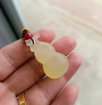 One Item One Shot Natural Xinjiang Ice Species Full Lemon Yellow Xiuyan Jade Precision Carved Gourd Pendant Jewelry Kunsheng Jewelry