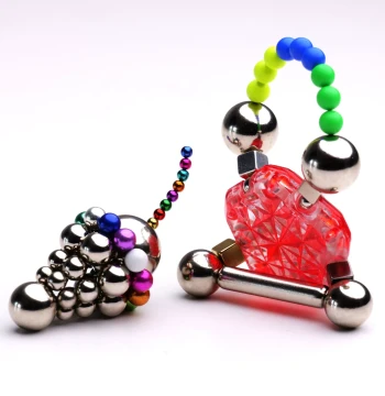 Magnetic Play Sample EDC Roche Projectile Iron Suction Beads Educational Toy Gift Stress Relief Bucky Rabbit Buckballs