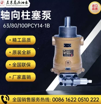 Qidong High-Pressure Oil Pump Factory Jinggong Brand 10/25/40/63/80/160/250PCY14-1B Axial Piston Pump