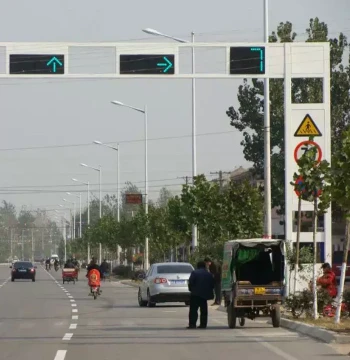 LED Pedestrian Red Green Indicator Light Highway L-Shaped Traffic Indicator Light Intersection Traffic Signal Light