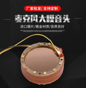 Manufacturer RK-12 Copper Large Diaphragm Double-sided Condenser Microphone Capsule New Model Mic Head Core