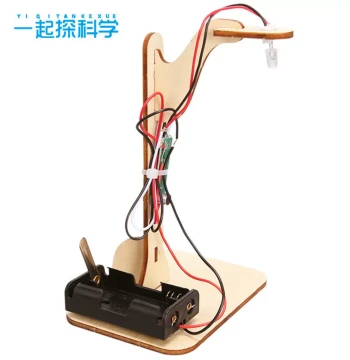 Voice-Controlled Street Light Educational Small Project Wooden Primary and Middle School Student Handmade Educational Toy Science Experiment Toy