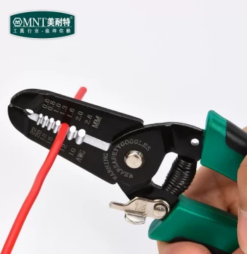 Meinarte 7-Inch Multi-Function Industrial Wire Stripper, Manual Electrician's Cable Peeling Pliers