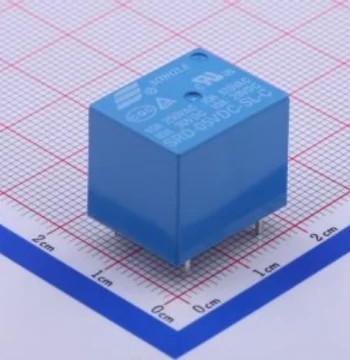 SRD-05VDC-SL-C Power Relay, Blue, Encapsulated, Plug-in 15.6x19.2mm, Tray Packaging