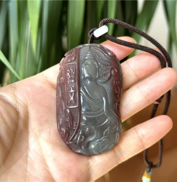 Natural Purple-Green Agate Hand Piece: Formless Buddha Palm Stone, Qin Purple Jade Play Item, Authentic Grade A Agate (Actual Photo)