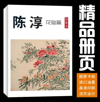 Chinese Painting Copy Cards Album Booklet 40 Sheets Flower and Bird Design