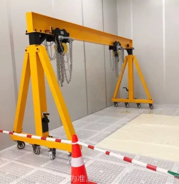 Compact Mobile Gantry Crane for Mold Lifting, 1-2 Ton Capacity, Lift-Type Small Gantry Frame for Disassembly