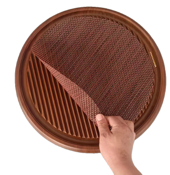 Small Round PVC Tea Tray and Tea Mat, Kung Fu Tea Set Accessories, Tea Residue Pad, Tea Strainer Mesh, Waterproof Tea Table Mat