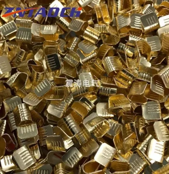 Small Crimped Copper Terminal DJ454A, C-Type Wire Clip, U-Type Buckle, Intermediate Wiring Terminal, 2000 pcs/pack