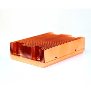 Custom High-Density Copper Heat Sink, CNC Skived Fin Radiator Factory, ZRD-009 Skived Fin Heat Dissipation