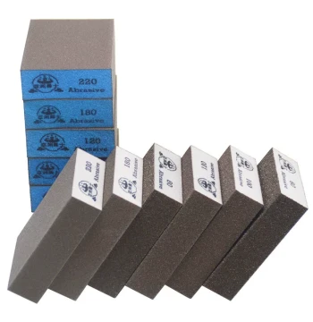 Sponge Sanding Blocks & Sandpaper for Wall Grouting, Wooden Door Trim, Woodworking Models, Paint Polishing by Asian Warrior