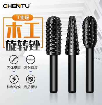 Electric Rotary File Grinding Heads for Woodworking, Polishing and Carving Bits, Alloy Wood Carving and Root Carving Milling Cutters, Wood File Tool Set