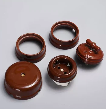 Alumina Ceramic Non-Standard Parts Ceramic Lamp Holder Switch Accessories Steatite Ceramic Socket Precision Insulated Structural Ceramic Components