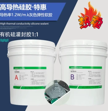 Gray Thermally Conductive 1.2W High-Temperature Resistant Speedboat Lithium Battery Controller Heat Dissipation Module Silicone Potting Soft Glue 1:1