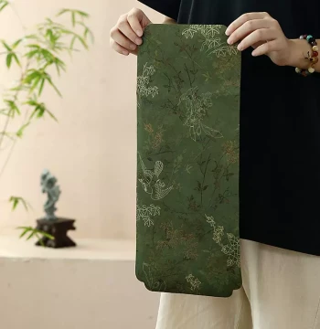 New Chinese Style Double-Sided Tea Mat, Chunxiang Dry Brewing Table Runner, Chinese Style Tea Table Pad, Teapot Mat, and Tea Ceremony Accessories