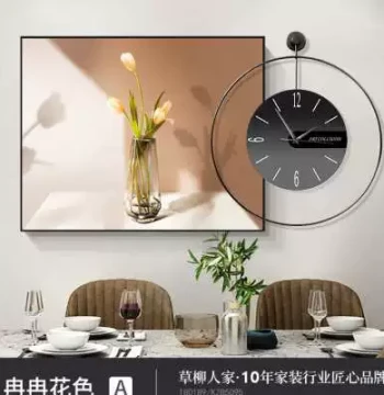 New Arrival Fast Delivery Electrical Box Decorative Painting with Clock Sliding Cover C Concealed Distribution Box Main Switch Box Network Cable Box