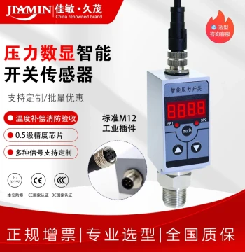 Smart Pressure Switch Sensor Electronic Digital Display Water Pressure Air Pressure Oil Pressure Temperature Differential Pressure Automatic Controller Adjustable