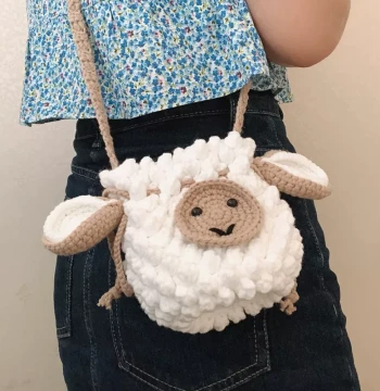 RLK Handmade Bag Material Kit, Crochet Yarn Weaving DIY Shoulder Bag, Beginner Starter Kit, Gift for Girlfriend or Best Friend