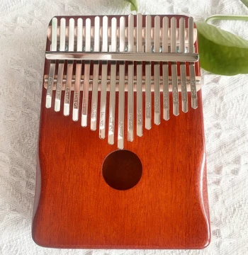 Thumb Piano Kalimba 21-Key Electric-Acoustic, 17-Key Crystal Finger Piano, Portable Easy-to-Learn Musical Instrument Gift