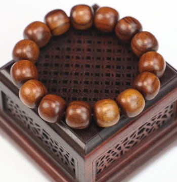 Natural Sandalwood Bracelet Buddhist Beads Cultural Artifact Mood Stabilizing Unisex Bracelet