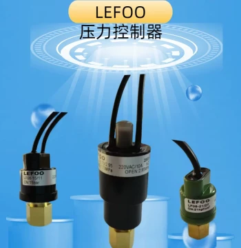 LEFOO Refrigeration Equipment Refrigerant Pressure Switch 12-220V Water/Air/Oil Pressure High-Low Refrigerant Controller