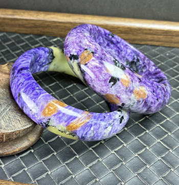 Xiuba Jewelry Natural Charoite Russian Charo Stone Bangle Live Shopping Selection
