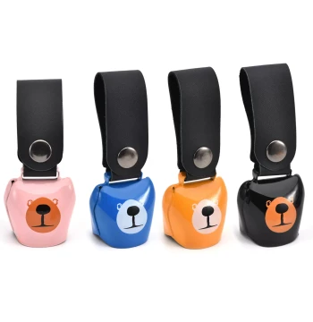 Cast Balance Bike Standard Cowbell: Seamless Welded Bear Bell with Loud Sound, Hand-Shake Safe Riding Cowbell