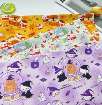 Exclusive Copyright 100% Cotton 8oz Canvas and Poplin High-Density Cat Series Bags Tablecloths Overalls Jacket Material