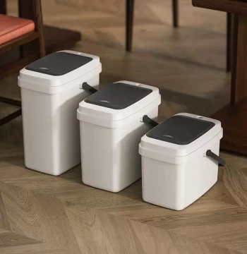 Tea Water Bucket Tea Residue Bucket Tea Barrel Dry-Wet Separation Premium Trash Can Two-in-One Office Tea Set Wastewater Bucket Household