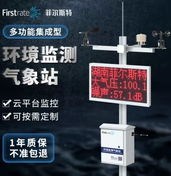 Custom Agricultural Environment Monitoring Station, Construction Site Dust and Light Small Weather Station, Wind Speed, Rainfall, BRW100-Q Illuminance Measurement