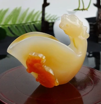 Peifu Natural Raw Agate and Chalcedony Antique-Style Cups: Carved Dragon Head Teacups for Display and Collection (Authentic with Free Shipping)