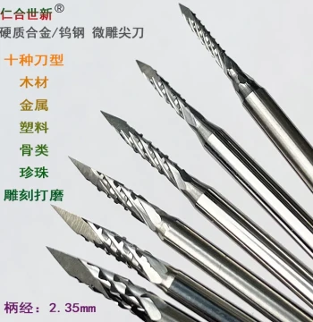 Tungsten Carbide Triangle Point Hedgehog Knife 2.35 for Wood Pit Carving Bone Carving Pearl Drilling Marking Woodworking Jewelry Wax Carving Triangular Prism Knife