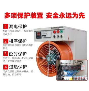 High Power Electric Heater Fan - Industrial Warming Equipment for Poultry Farms, Workshops, Breeding Houses, and Greenhouses